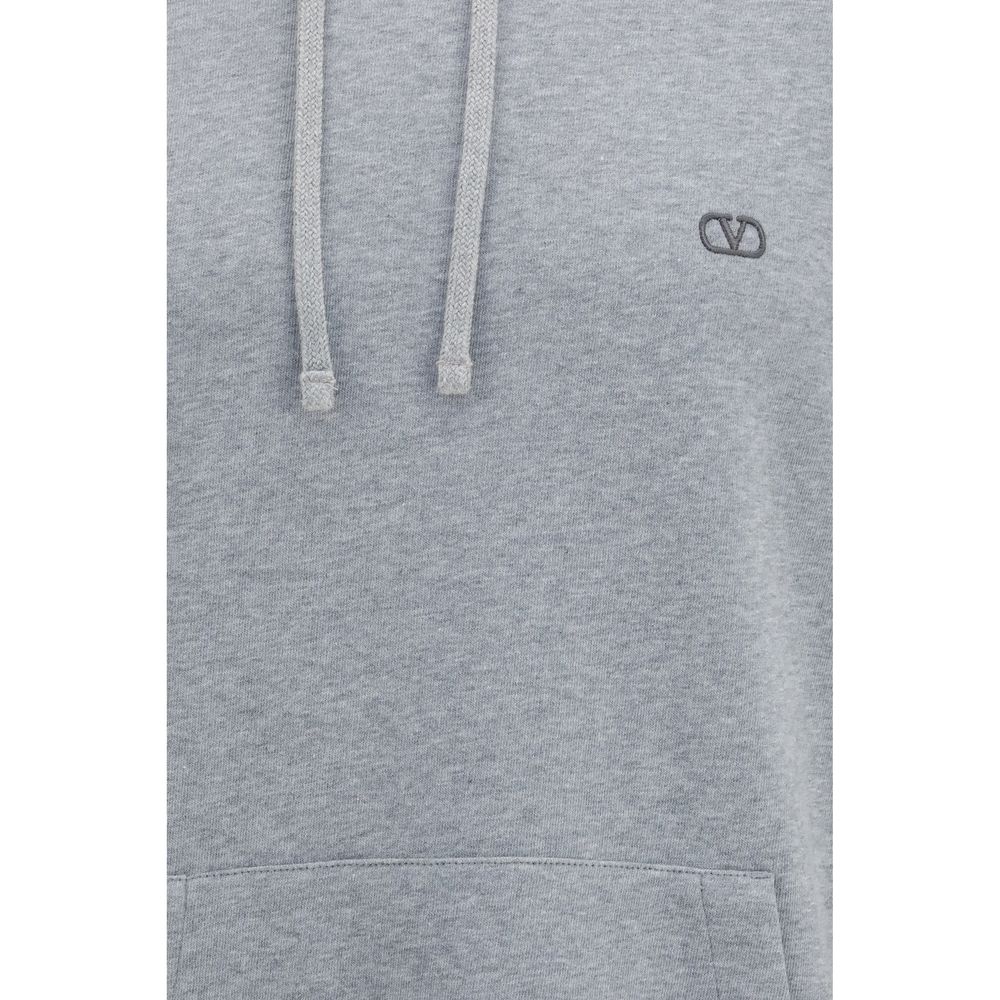 Valentino Grauer Baumwollpullover-3