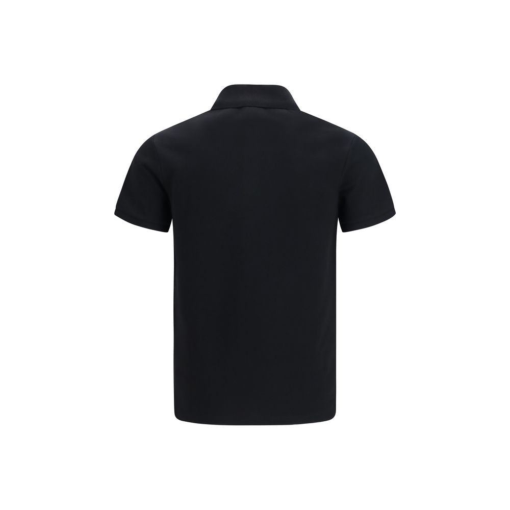 Balmain Schwarzes Baumwoll-Poloshirt-2
