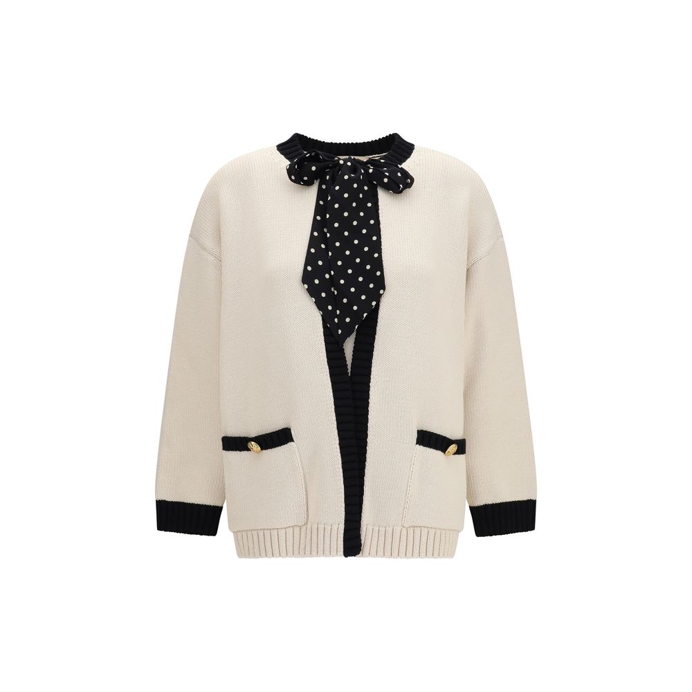 Valentino Beige Cotton Cardigan-1