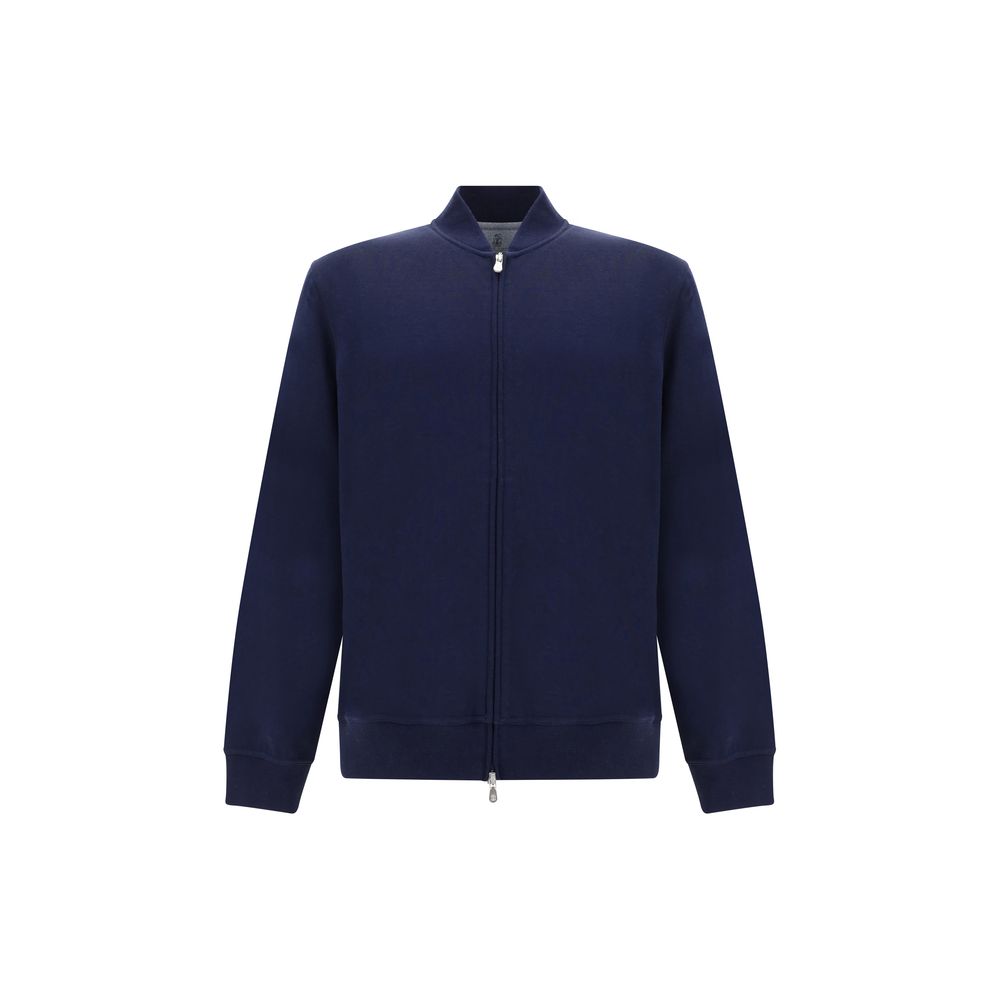 Brunello Cucinelli Blauer Baumwoll-Sweatshirt-1