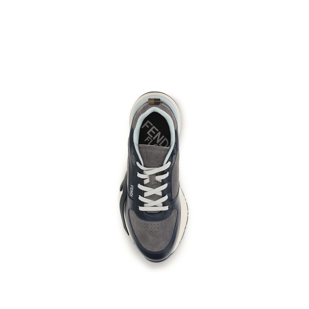 Fendi Multicolor Calf Leather Bos Taurus Athletic Sneakers-4