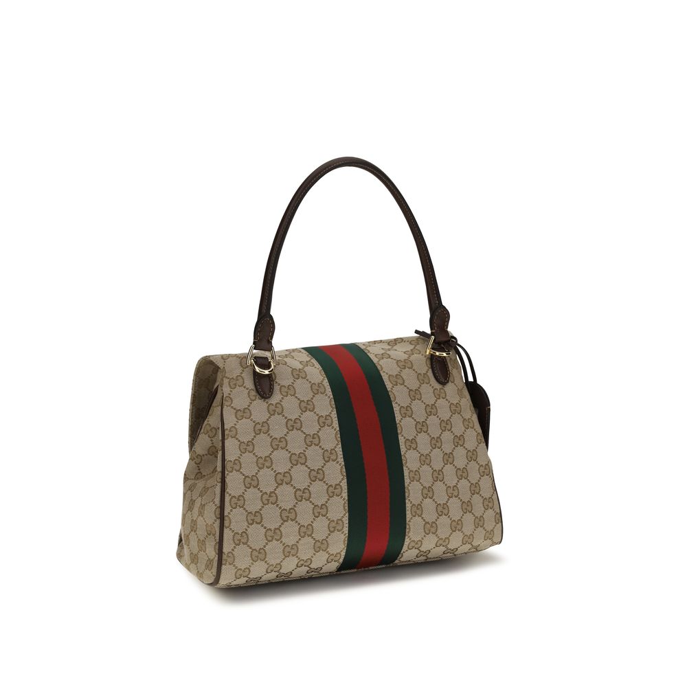 Gucci Beige Stoff-Handtasche-3