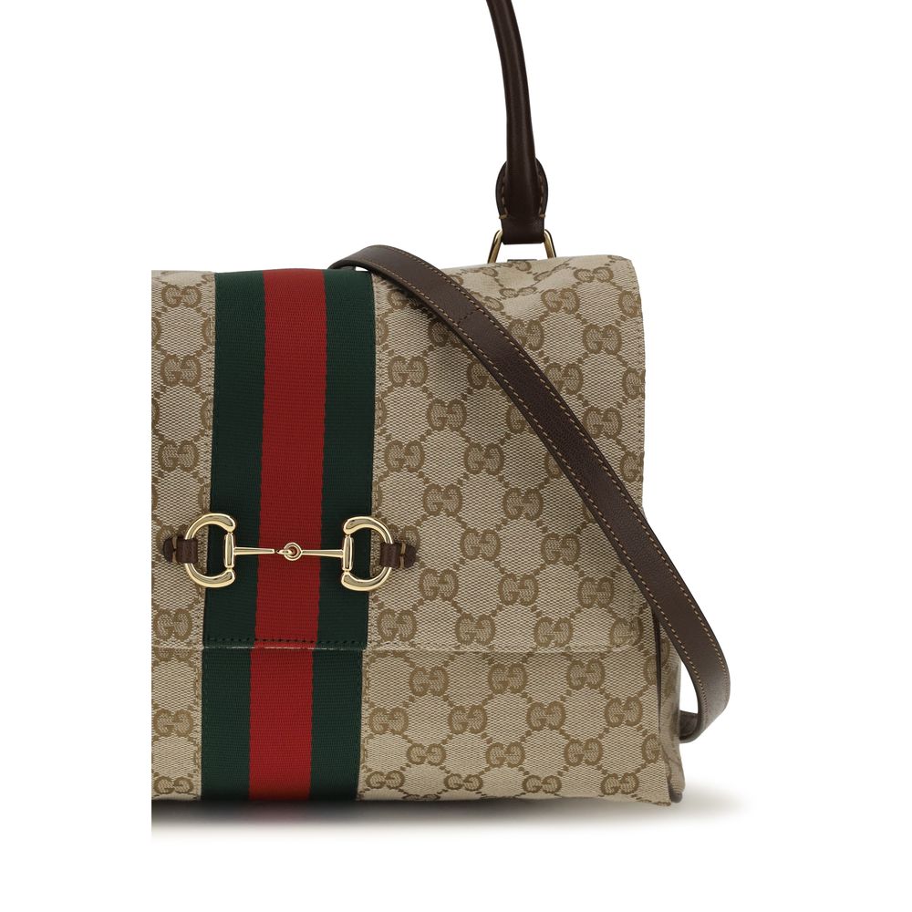 Gucci Beige Stoff-Handtasche-4