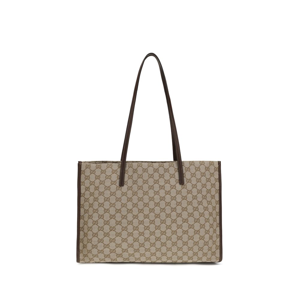 Gucci Beige Stoff-Handtasche-1