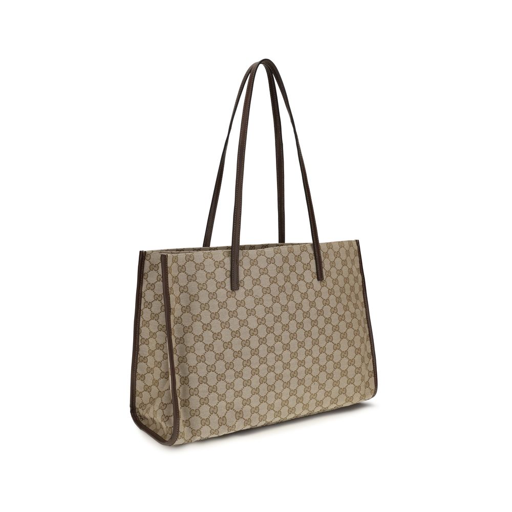Gucci Beige Stoff-Handtasche-2