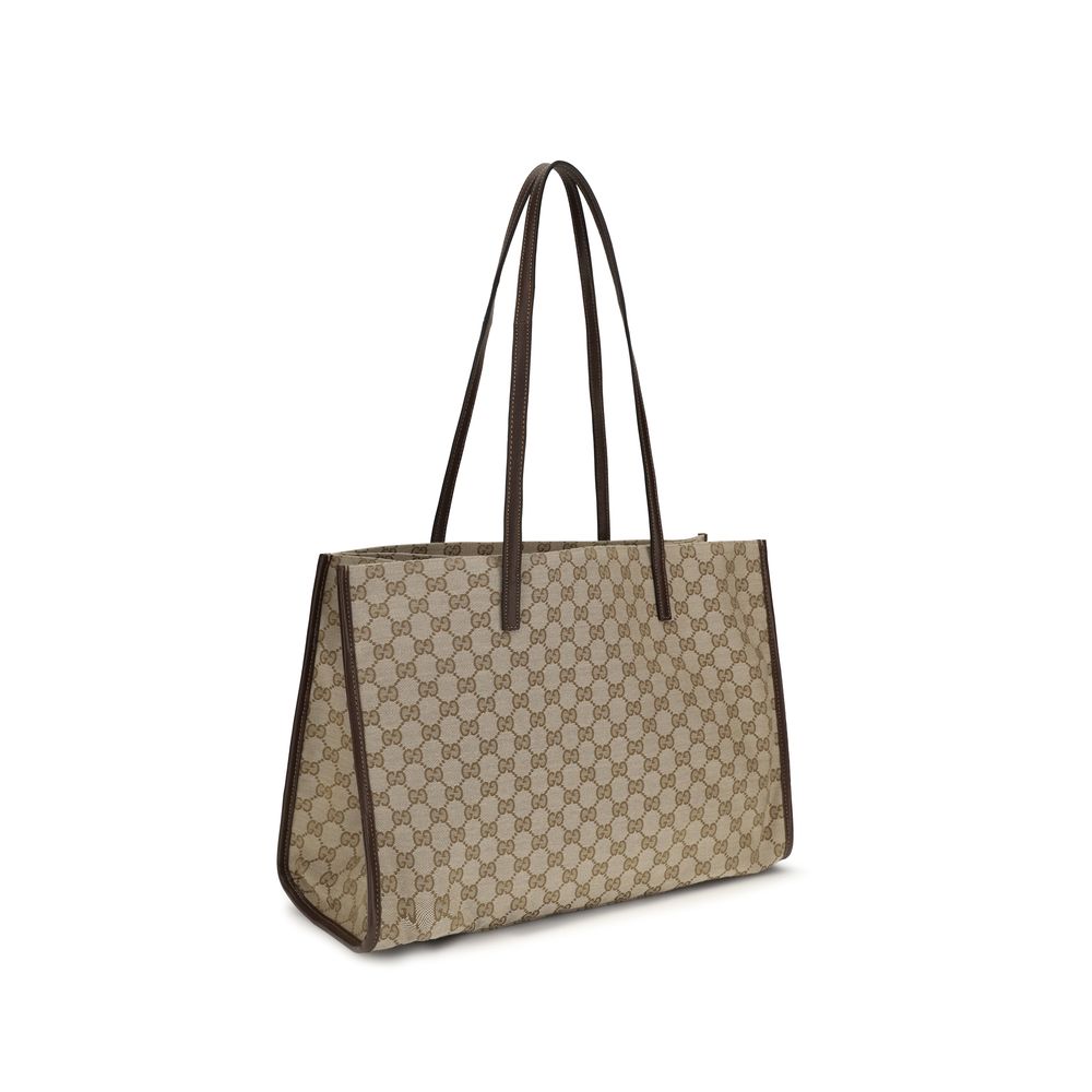 Gucci Beige Stoff-Handtasche-3