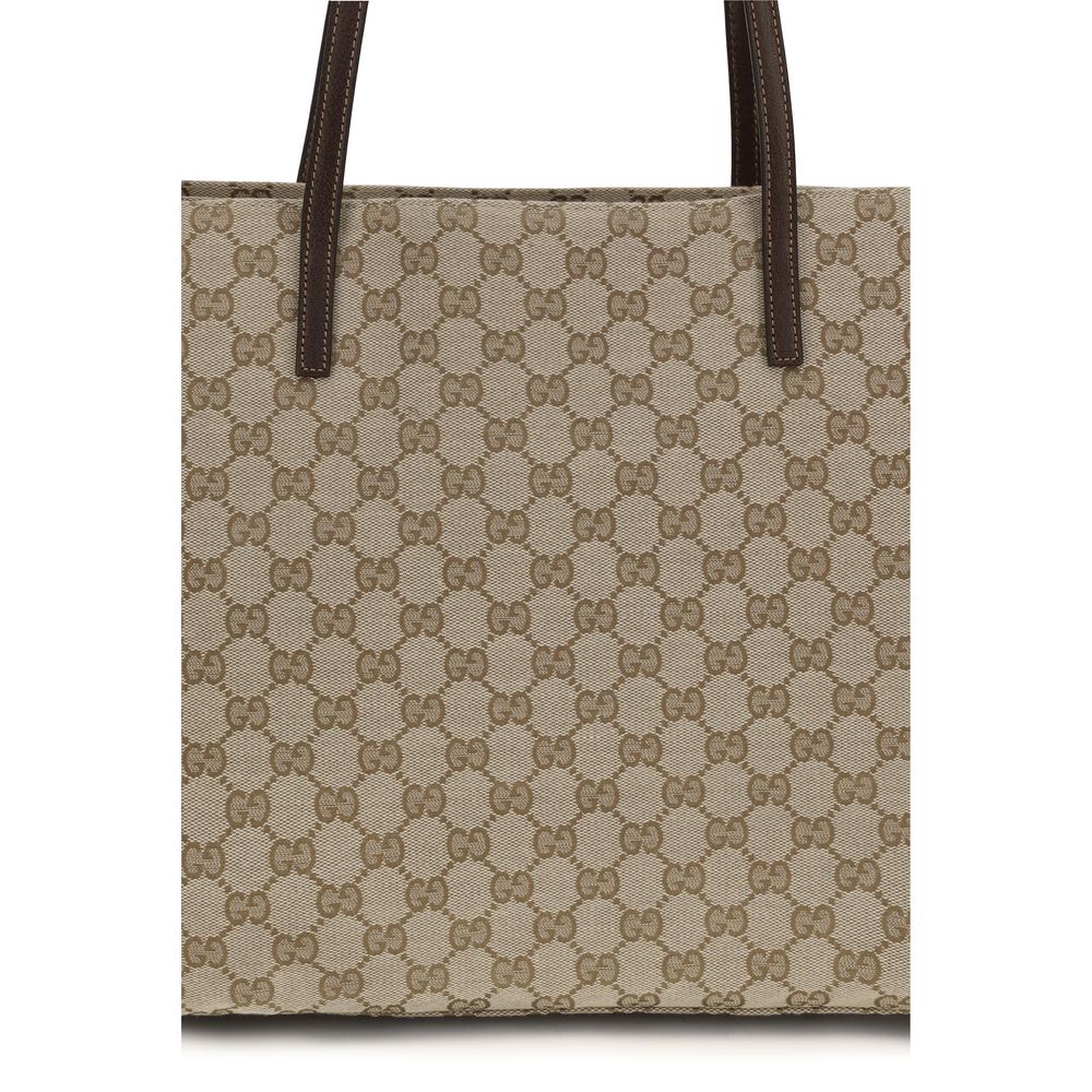 Gucci Beige Stoff-Handtasche-4