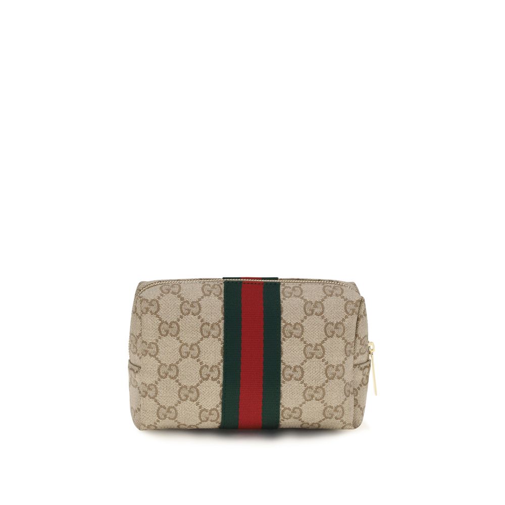Gucci Beige Stoff-Portemonnaie
