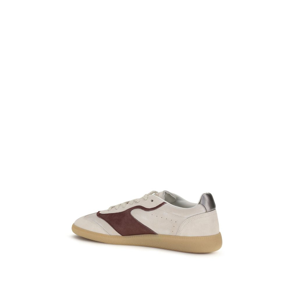 Dsquared² Beige Calf Leather Bos Taurus Low Top Sneakers-3
