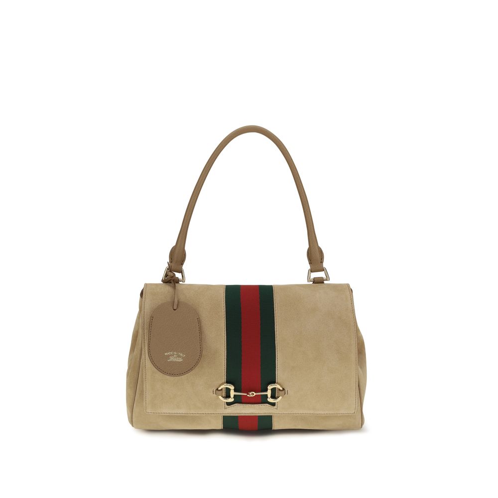 Gucci Beige Calf Leather Bos Taurus Handbag-1