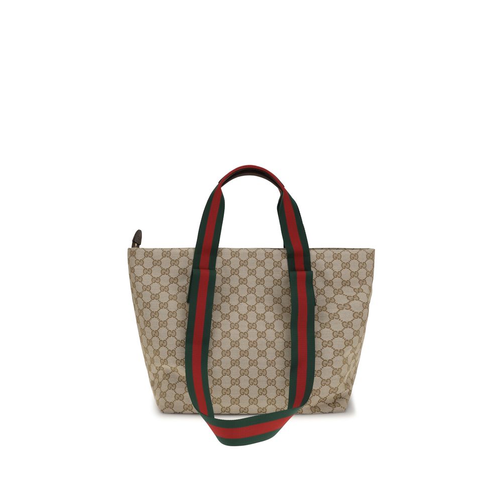 Gucci Beige Stoff-Schultertasche-1