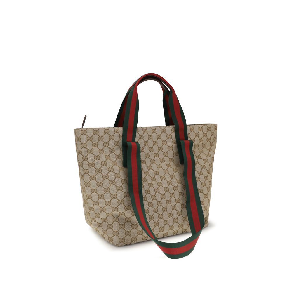 Gucci Beige Stoff-Schultertasche-2