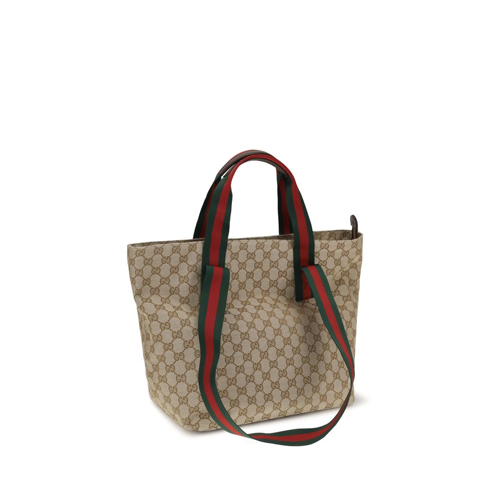Gucci Beige Stoff-Schultertasche-3