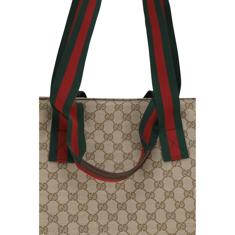 Gucci Beige Stoff-Schultertasche-4