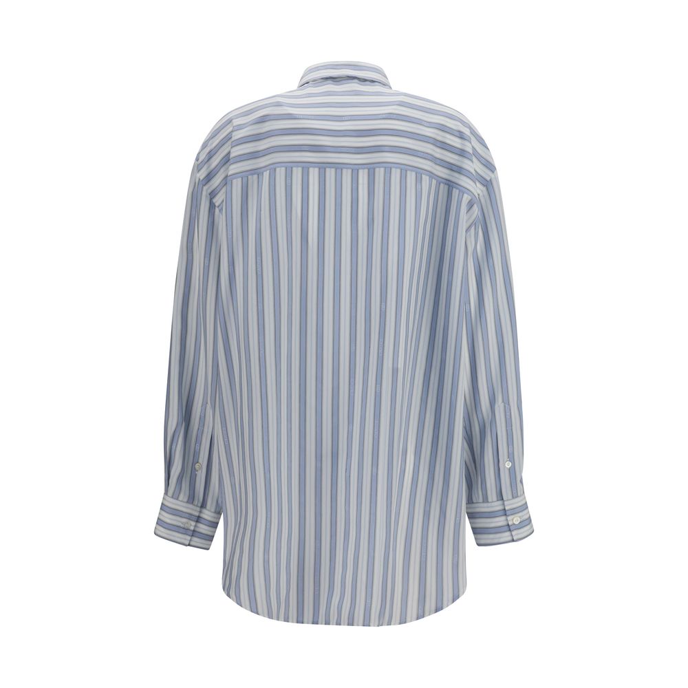 Gucci Blaues Seidenhemd-2
