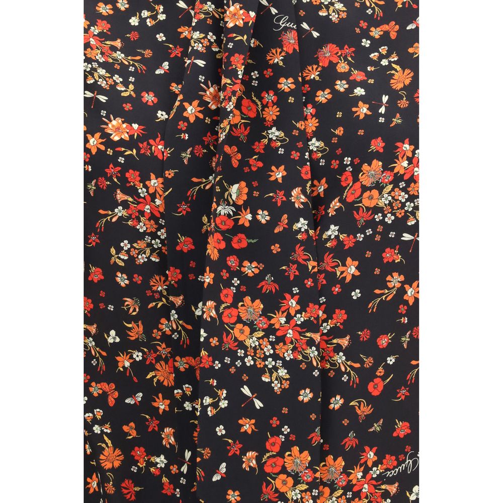 Gucci Mehrfarbiges Seidenhemd mit Muster-3