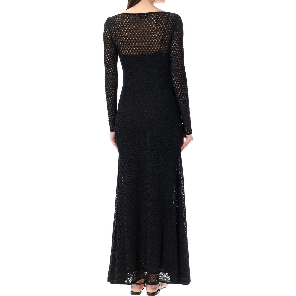 Tom Ford Schwarzes Freizeitkleid aus Metallic-Faser-3
