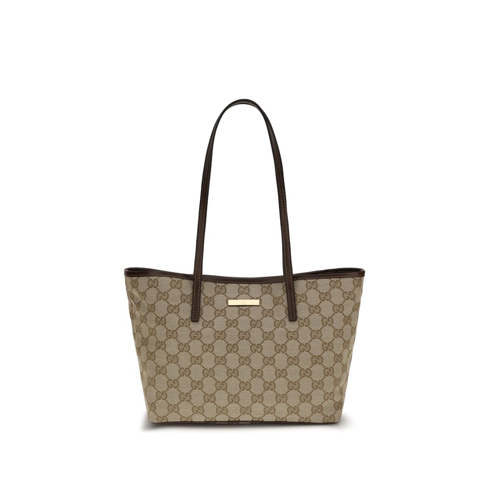 Gucci Beige Stoff-Handtasche-1