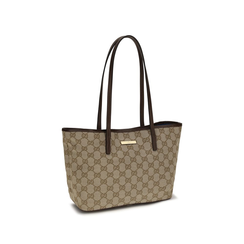 Gucci Beige Stoff-Handtasche-2