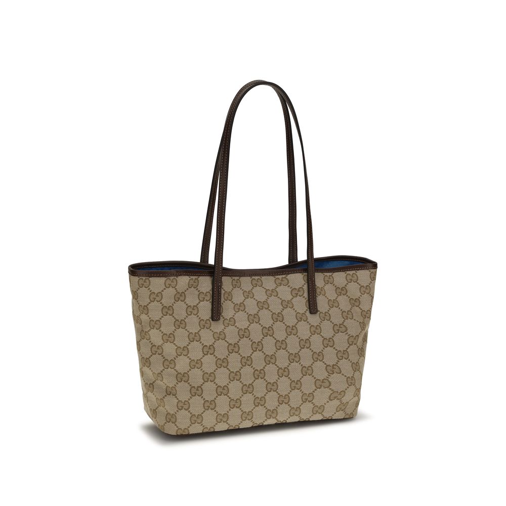 Gucci Beige Stoff-Handtasche-3
