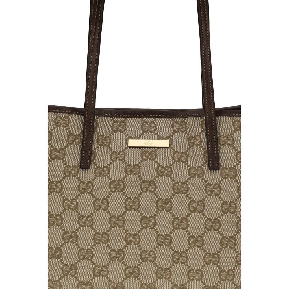 Gucci Beige Stoff-Handtasche-4