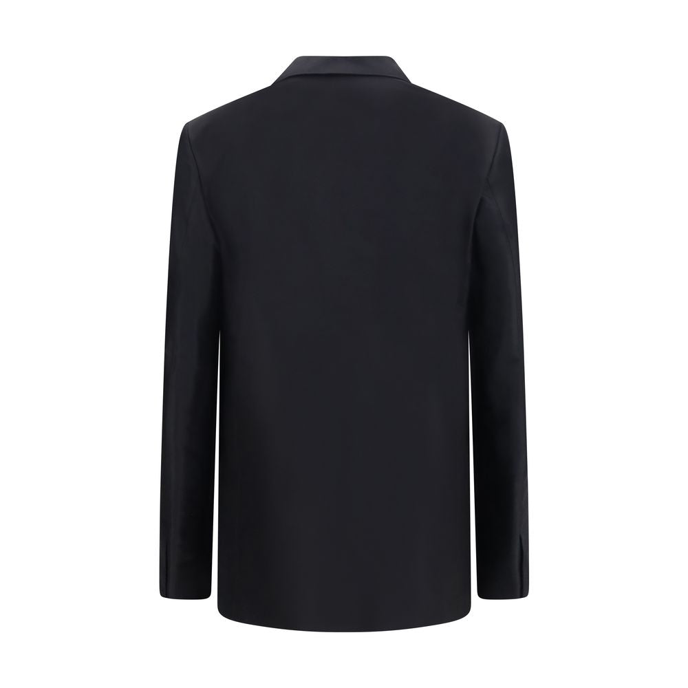 Gucci Schwarze Seidenjacke-2