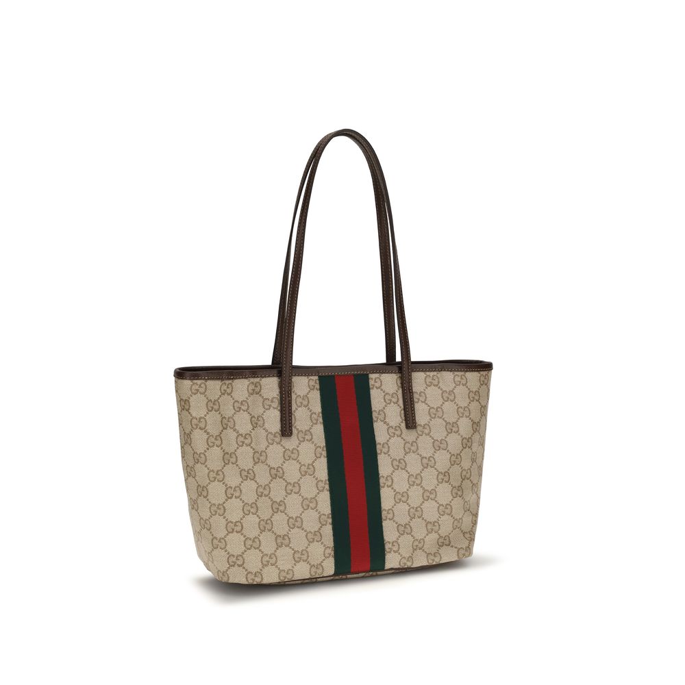 Gucci Beige Stoff-Handtasche-3