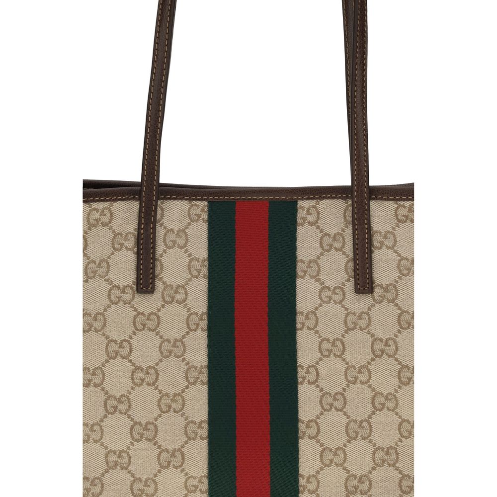 Gucci Beige Stoff-Handtasche-4