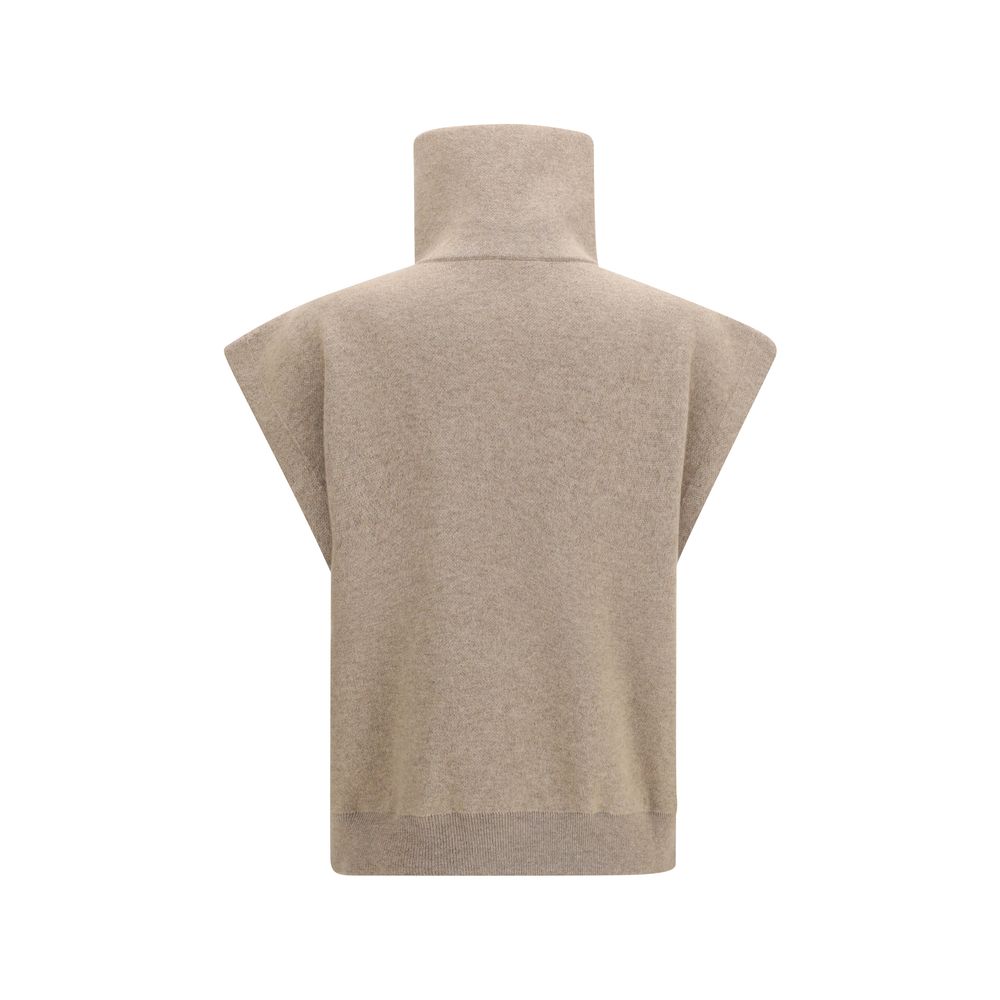 Brunello Cucinelli Beige Cashmere Cardigan-2