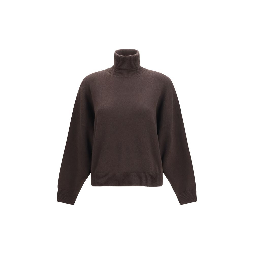Brunello Cucinelli Brauner Kaschmir-Rollkragenpullover-1