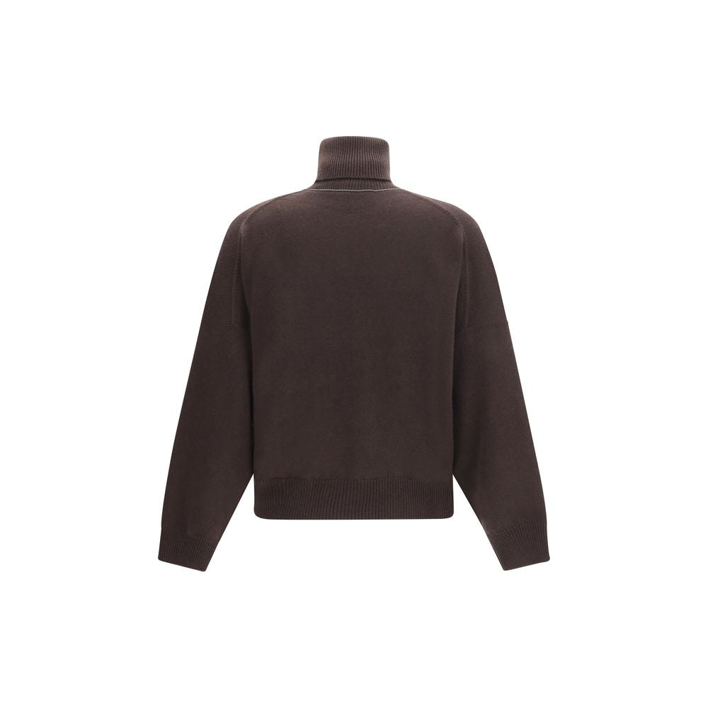 Brunello Cucinelli Brauner Kaschmir-Rollkragenpullover-2