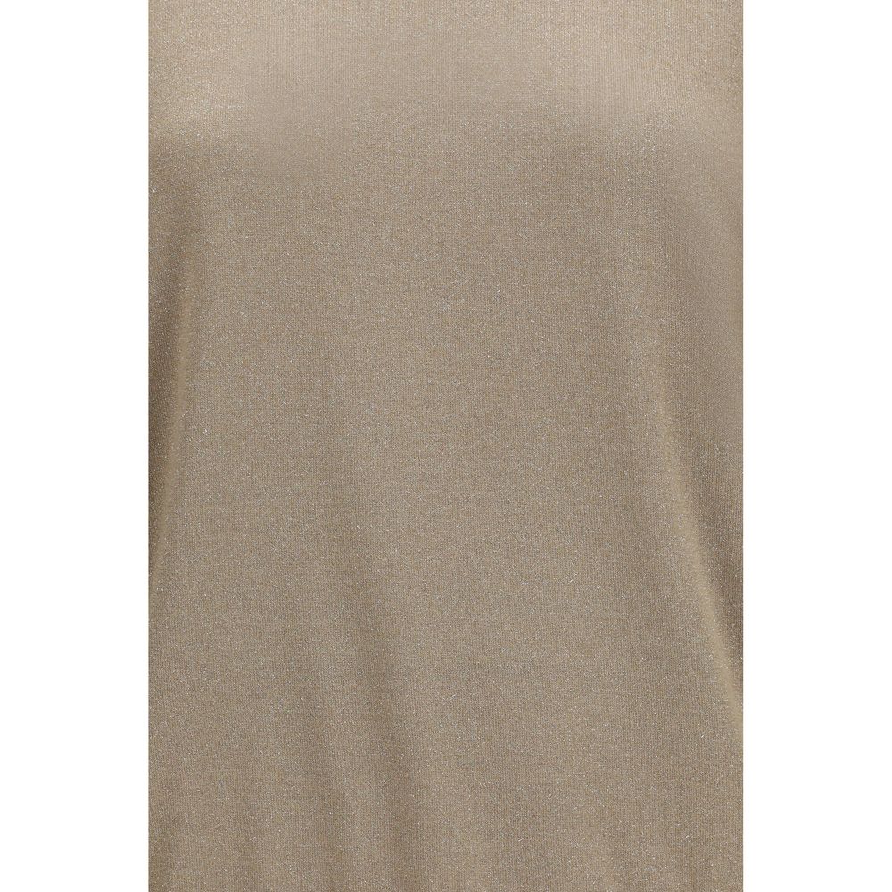 Brunello Cucinelli Beige Cashmere T-Shirt-3