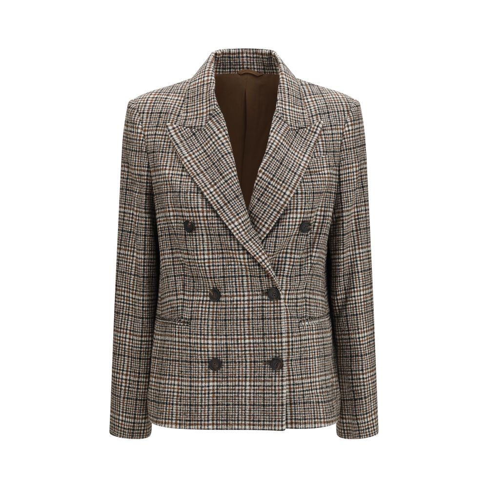 Brunello Cucinelli Mehrfarbige Jacke aus Alpaka Vicugna Pacos-1