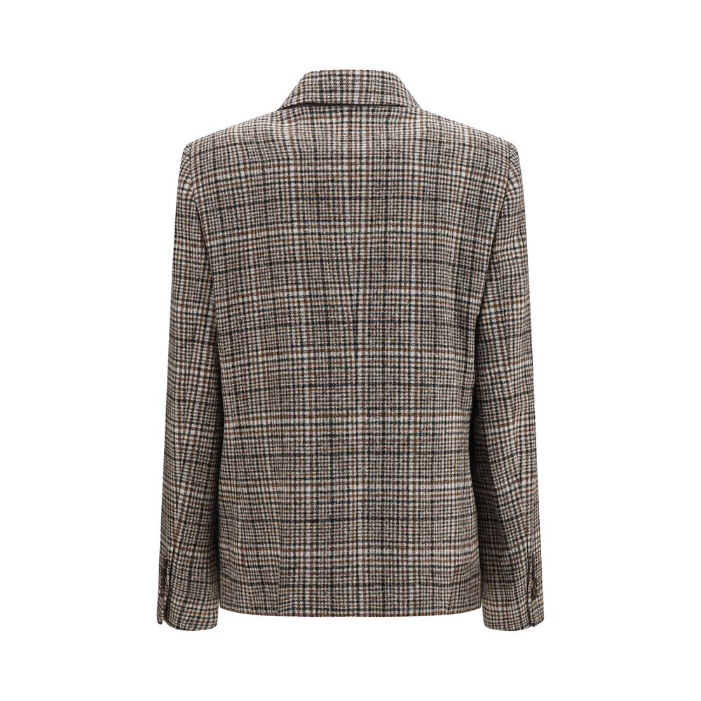 Brunello Cucinelli Mehrfarbige Jacke aus Alpaka Vicugna Pacos-2