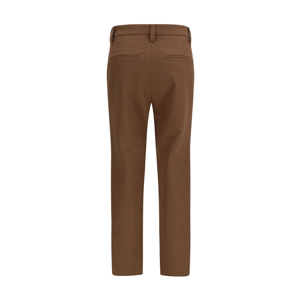 Brunello Cucinelli Braune Freizeithose aus Elasthan-2