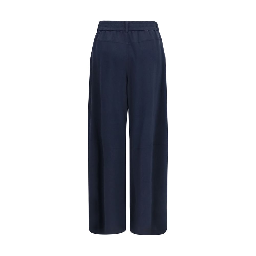 Brunello Cucinelli Blaue Baumwoll-Freizeithose-2