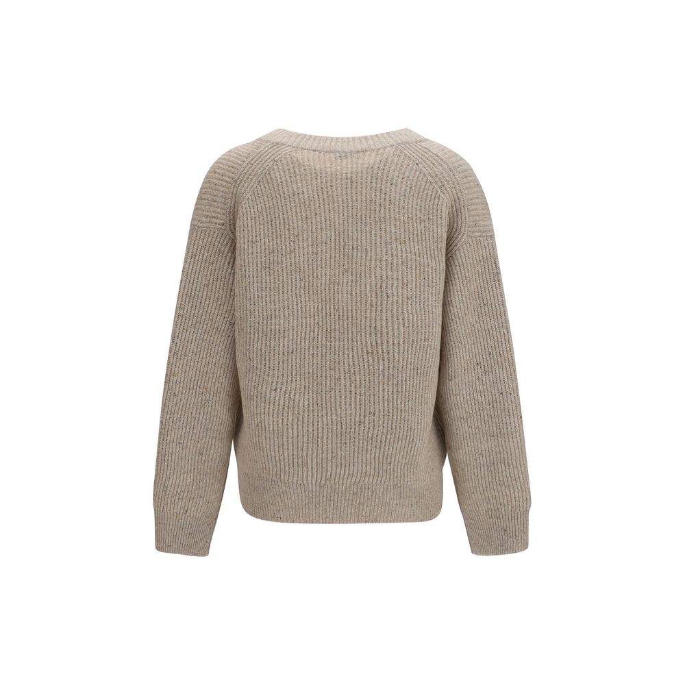 Brunello Cucinelli Beige Kaschmir-Sweatshirt-2
