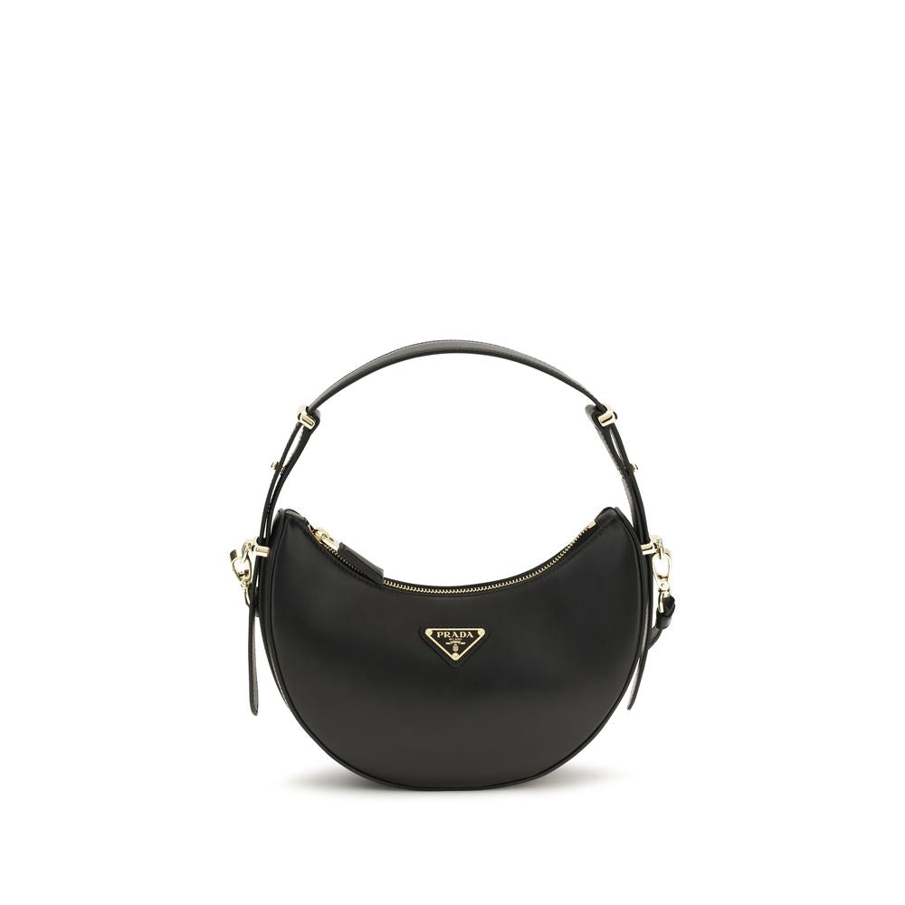 Prada Schwarze Kalbsleder Bos Taurus Bucket Bag-1