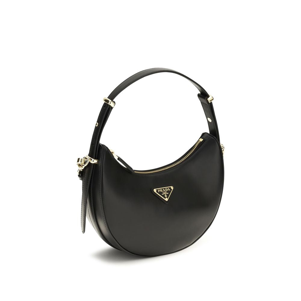 Prada Schwarze Kalbsleder Bos Taurus Bucket Bag-2