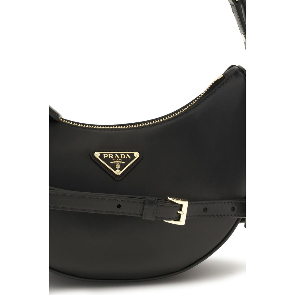 Prada Schwarze Kalbsleder Bos Taurus Bucket Bag-4
