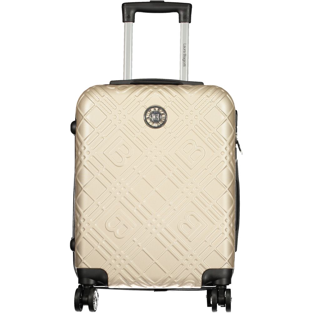 Laura Biagiotti Gold Polyurethan Damen Reisetasche-3