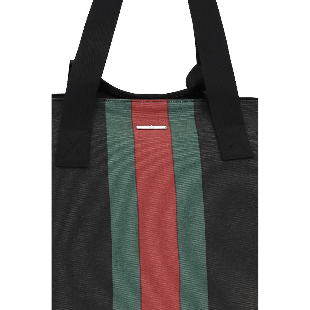 Gucci Schwarze Stoffhandtasche-4