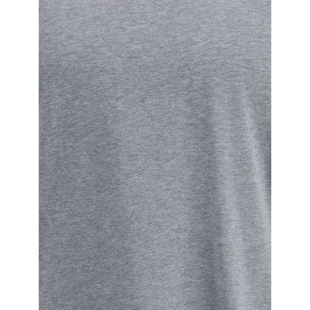 Brunello Cucinelli Graues Baumwoll-T-Shirt-3