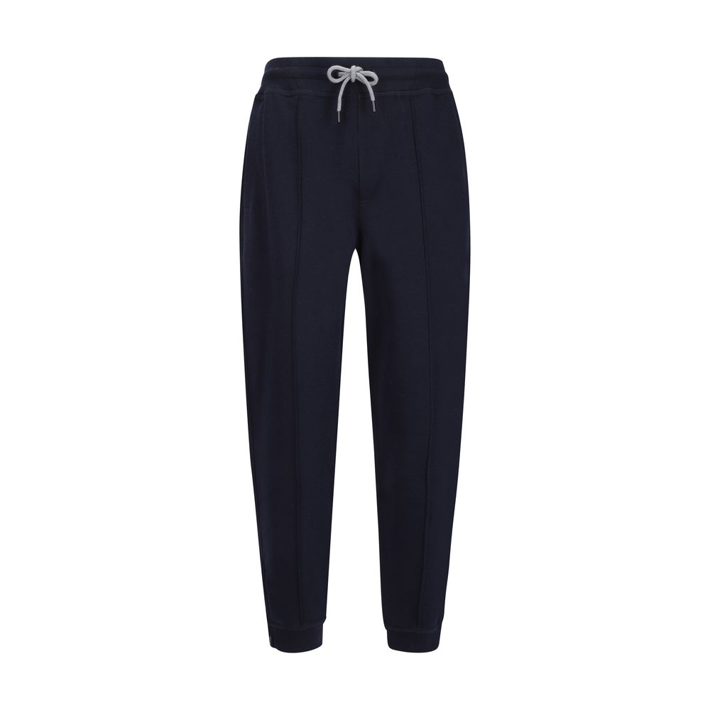 Brunello Cucinelli Blaue Baumwoll-Jogginghose (Trainingshose)-1