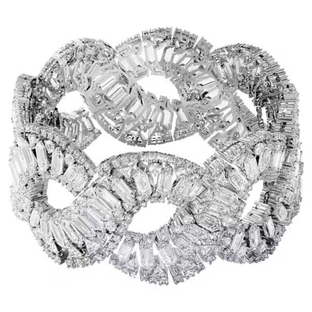 Swarovski Graues Armband aus Edelstahl