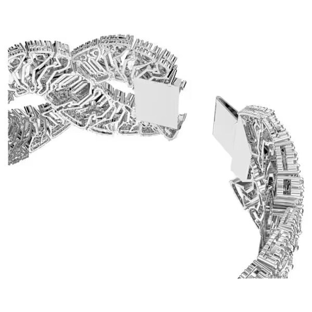 Swarovski Graues Armband aus Edelstahl-3