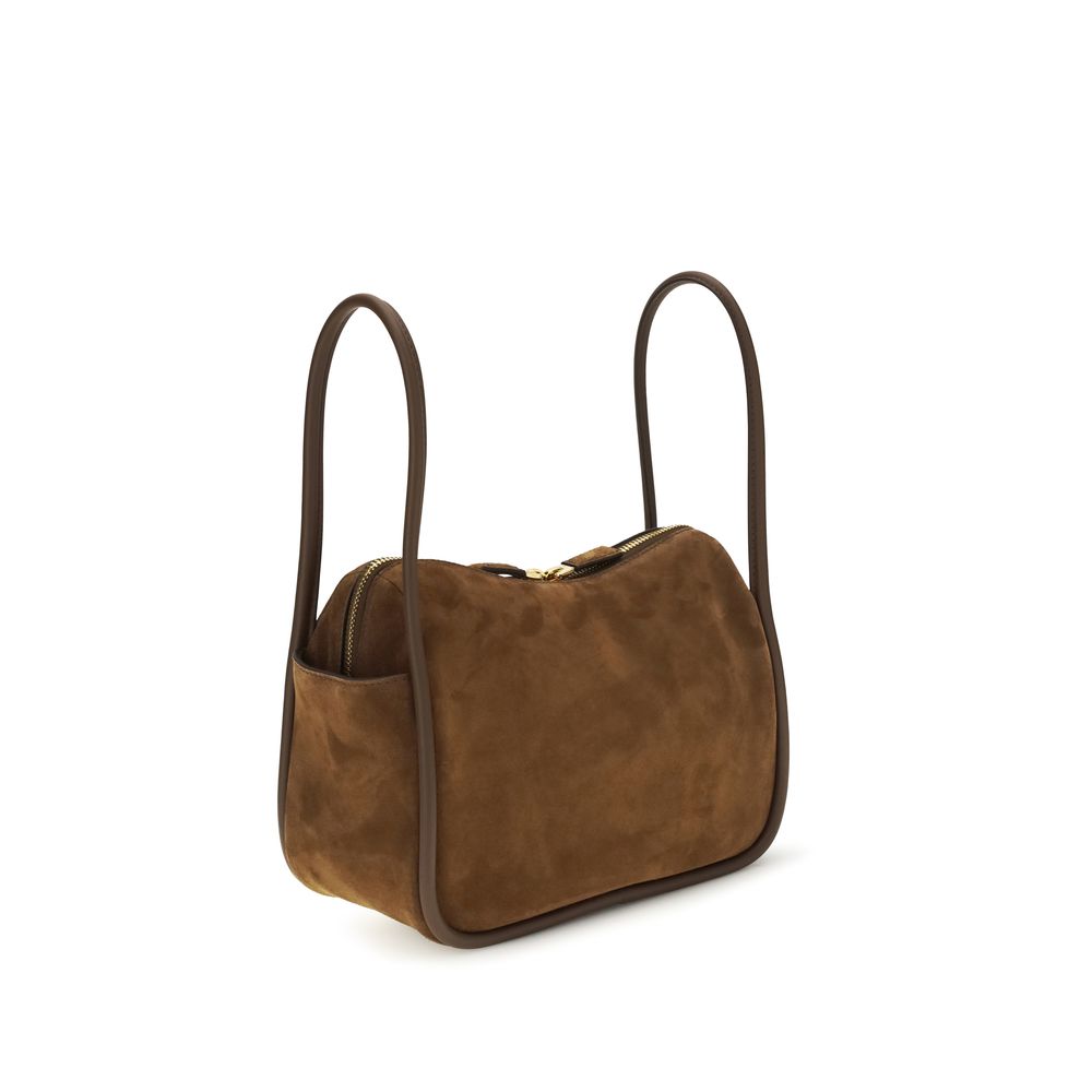 Prada Braune Kalbsleder Bos Taurus Handtasche-3