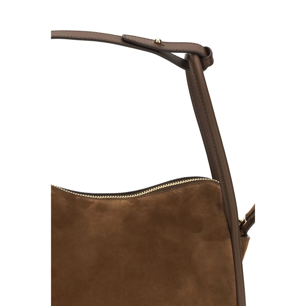 Prada Braune Kalbsleder Bos Taurus Handtasche-4
