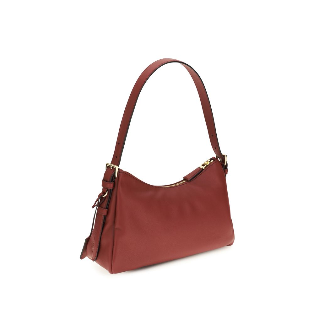 Prada Braune Kalbsleder Bos Taurus Schultertasche-3
