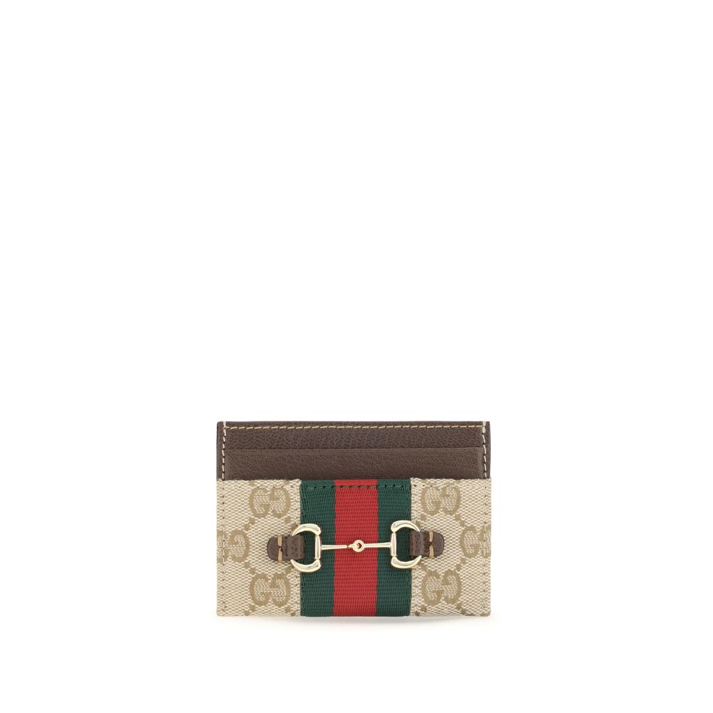Gucci Beige Stoff-Portemonnaie